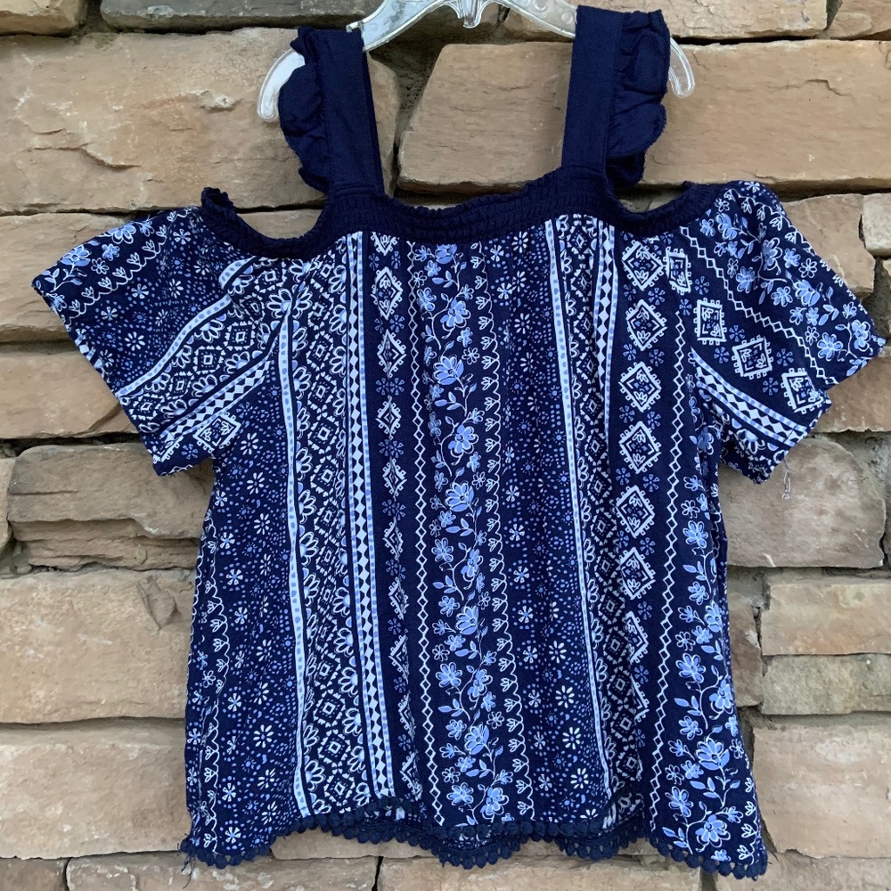 justice off the shoulder top